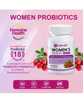 Load image into Gallery viewer, OMOGS Women's Probiotic with Cranberry Extract and Organic Prebiotics