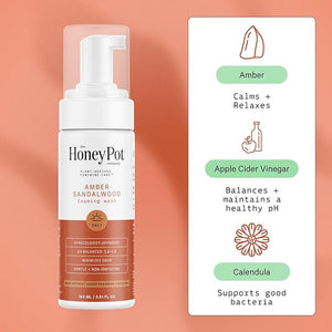 The Honey Pot Co. Amber Sandalwood Foaming Wash