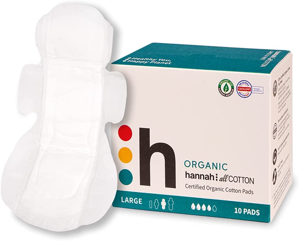 Hannah All Cotton Organic Large Pads