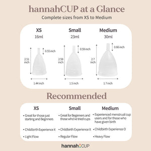 Hannah 100% Medical Grade Menstrual Cup