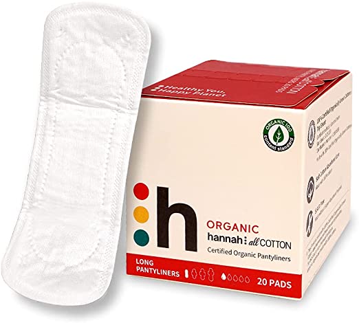 Hannah All Cotton Organic Pantyliners