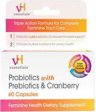 Load image into Gallery viewer, VH Essentials Probiotic Capsule with Prebiotics &amp; Cranberry