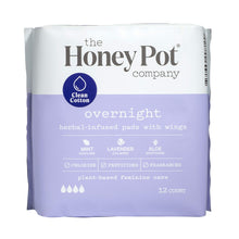 Load image into Gallery viewer, The Honey Pot Co. Herbal Infused Overnight Pads