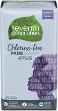 Load image into Gallery viewer, Seventh Generation Chlorine-Free Ultra Thin Overnight Pads