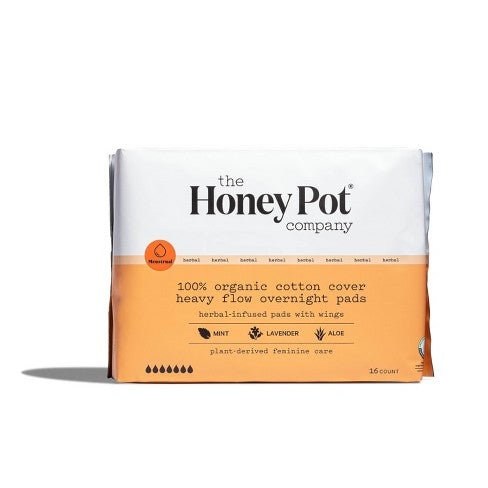 The Honey Pot Co. Herbal Infused Heavy Flow Overnight Pads