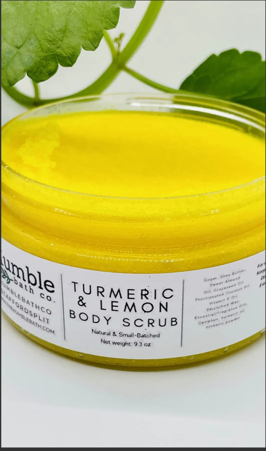 Humble Bath Co. Turmeric and Lemon Body Scrub