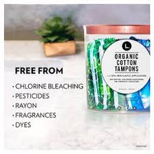 Load image into Gallery viewer, L. Organic Cotton Tampons