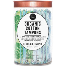 Load image into Gallery viewer, L. Organic Cotton Tampons